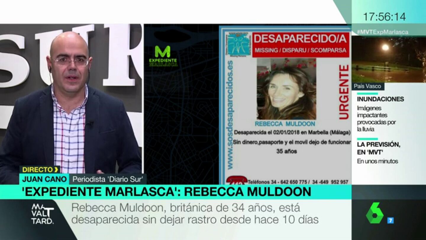 El periodista de 'Diario Sur' habla sobre la desaparici&oacute;n de Rebecca Muldoon