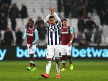 Jake Livermore, en un partido con el West Bromwich Albion Jake Livermore, en un partido con el West Bromwich Albion
