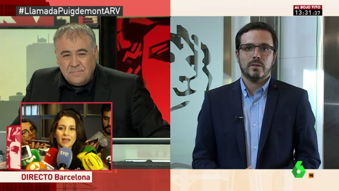 El coordinador federal de IU, Alberto Garz&oacute;n