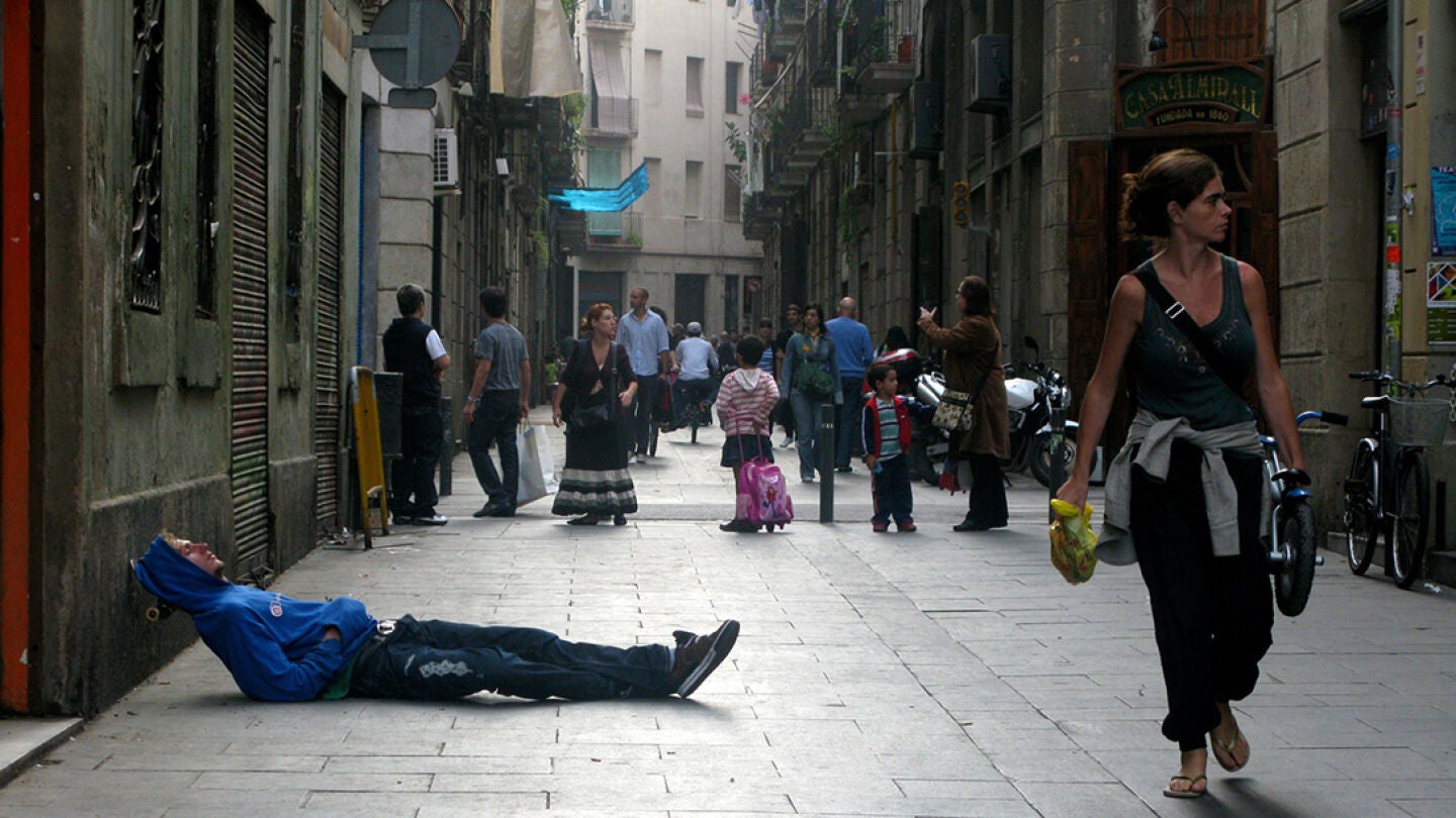 Barrio de El Raval, en Barcelona