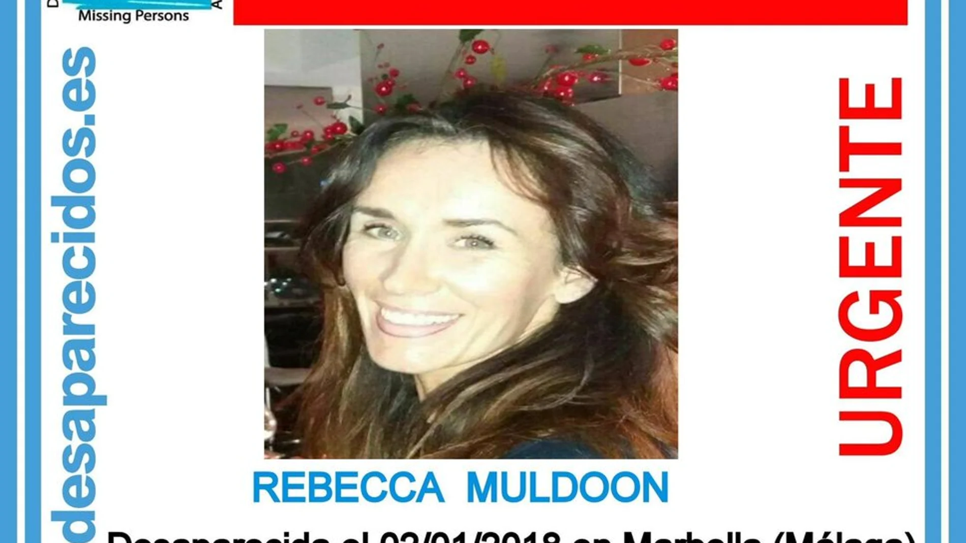 Rebecca Muldoon, desaparecida desde el 2 de enero