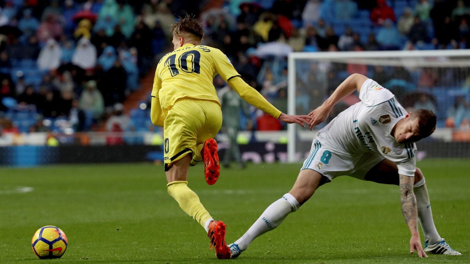 Kroos durante el encuentro ante el Villareal