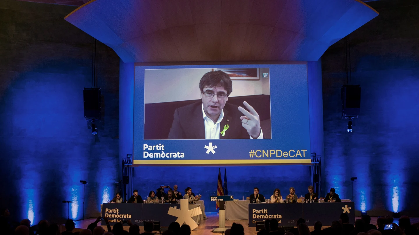 Carles Puigdemont, interviene en el Consell Nacional de su partido por videoconferencia Carles Puigdemont, interviene en el Consell Nacional de su partido por videoconferencia