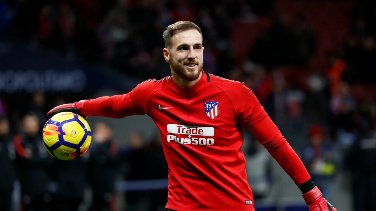 Oblak, con el Atlético Oblak, con el Atlético