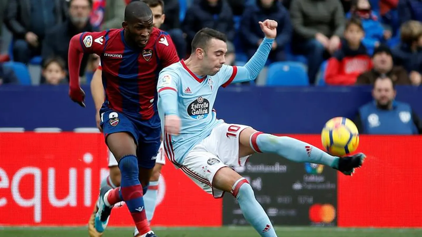 Jefferson Lerma y Iago Aspas Levante UD - Celta