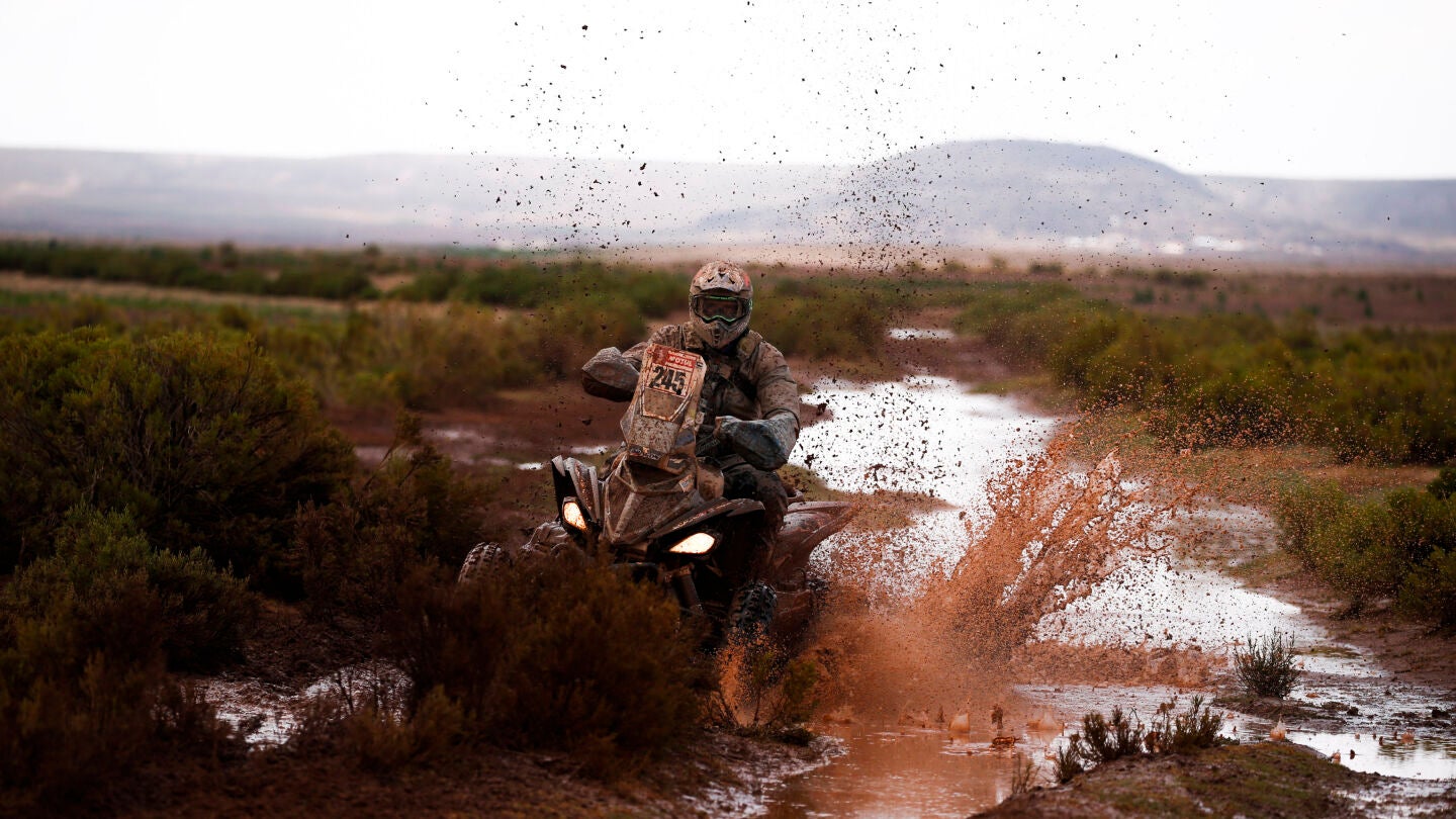 Durante una etapa del Dakar