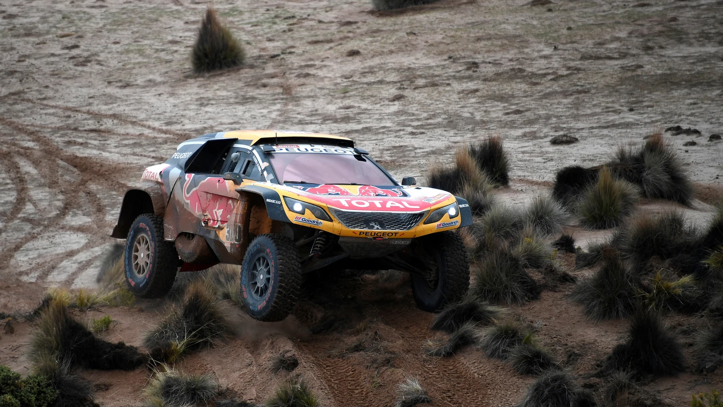 Peterhansel durante el Dakar Peterhansel durante el Dakar
