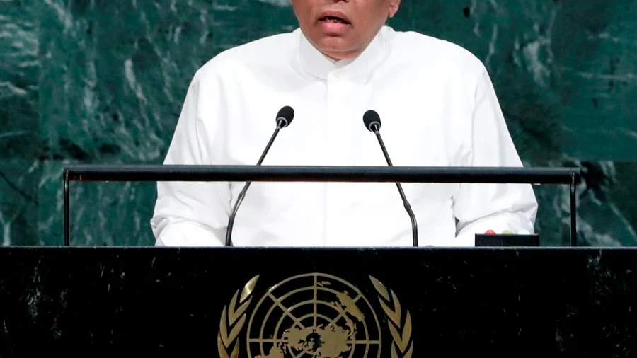 El presidente de Sri Lanka, Maithripala Sirisena