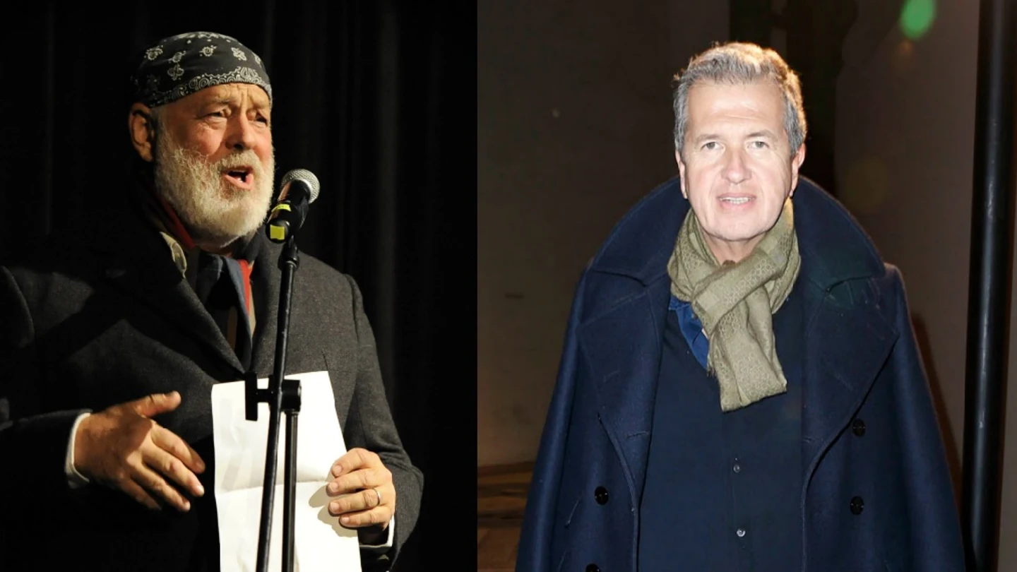 Los fotógrafos Mario Testino y Bruce Weber Los fotógrafos Mario Testino y Bruce Weber