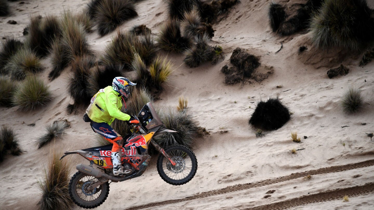 Antoine Meo durante el Dakar