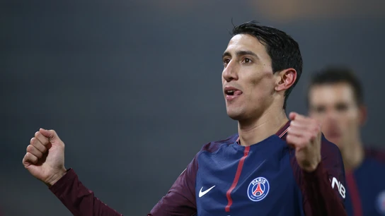 Di María celebrando el gol ante el Nantes Di María celebrando el gol ante el Nantes