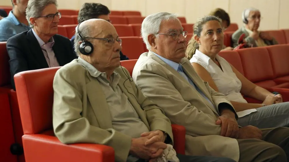 Félix Millet junto a Jordi Montull y Gemma Montull 