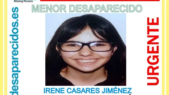 Cartel de búsqueda de Irene CAsares, desaparecida en Ávila Cartel de búsqueda de Irene CAsares, desaparecida en Ávila