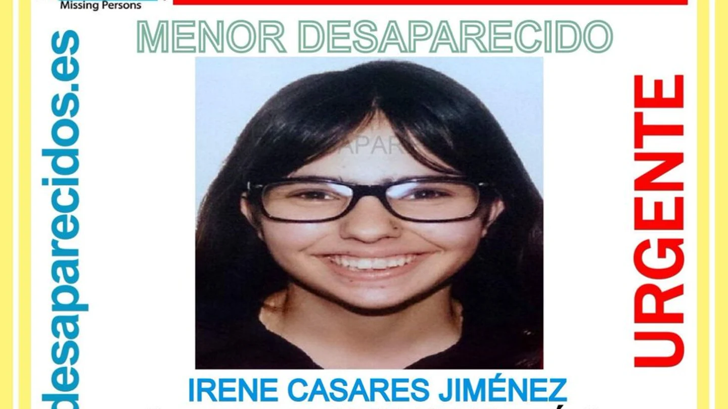 Cartel de búsqueda de Irene CAsares, desaparecida en Ávila Cartel de búsqueda de Irene CAsares, desaparecida en Ávila