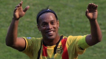 Ronaldinho, durante un partido