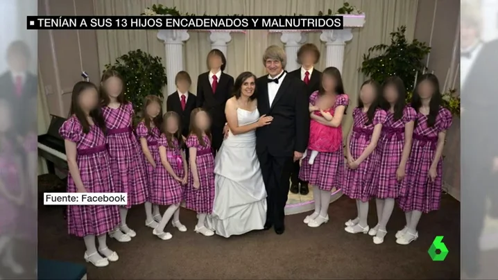 Detienen a una pareja por torturar a sus 13 hijos, que fueron encontrados encadenados y malnutridos