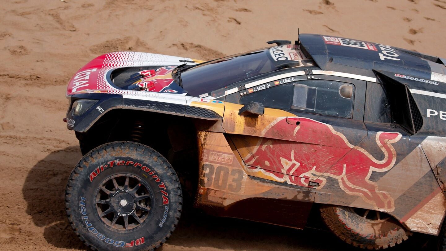 Carlos Sainz, durante el Dakar