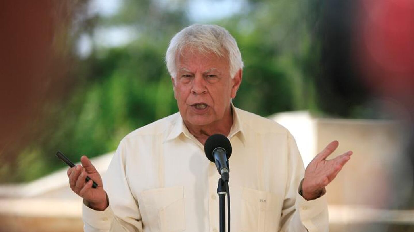 El expresidente del Gobierno Felipe Gonz&aacute;lez