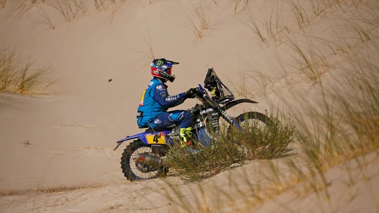 Van Beveren, en una etapa del Dakar Van Beveren, en una etapa del Dakar