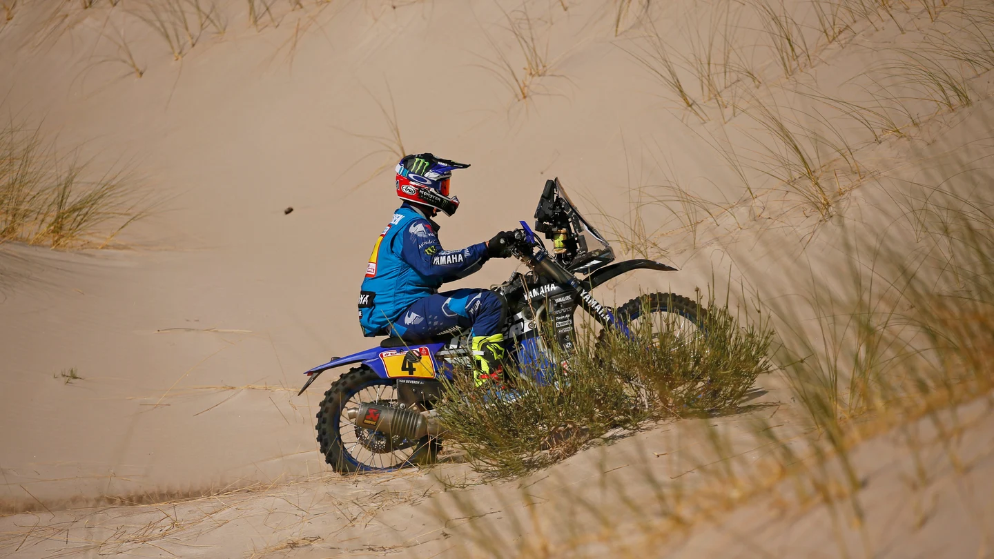 Van Beveren, en una etapa del Dakar Van Beveren, en una etapa del Dakar
