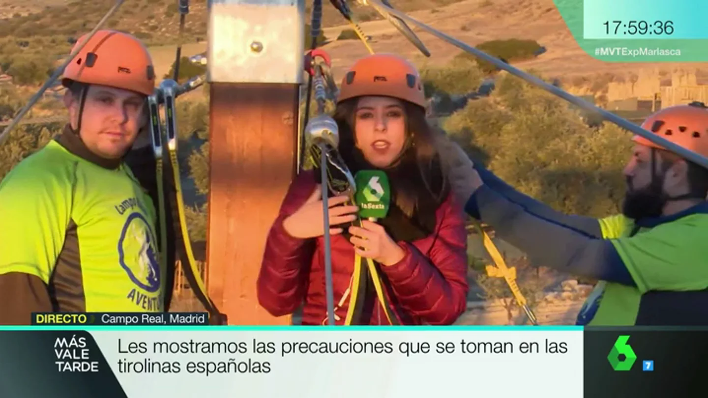 Medidas de seguridad en las tirolinas Medidas de seguridad en las tirolinas