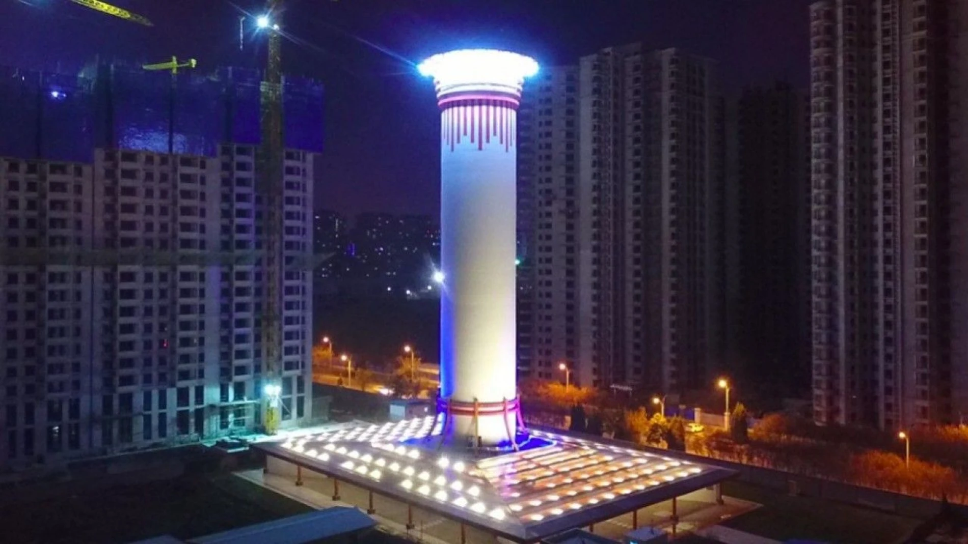 El purificador de aire más grande del mundo en China