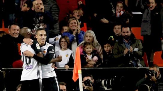 Rodrigo Moreno celebra un gol ante el Alav&eacute;s