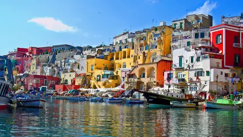 Marina di Corricella. Procida Los colores más bonitos de Italia