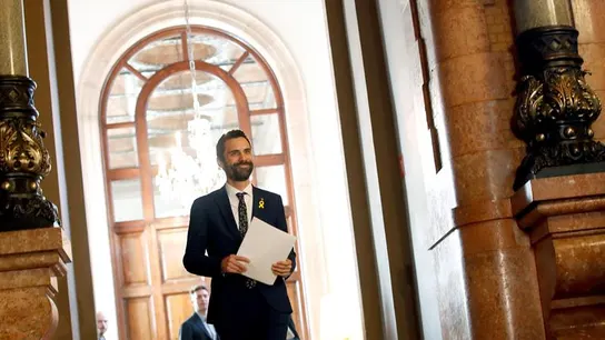 Roger Torrent en el Parlament Roger Torrent, nuevo presidente del Parlament