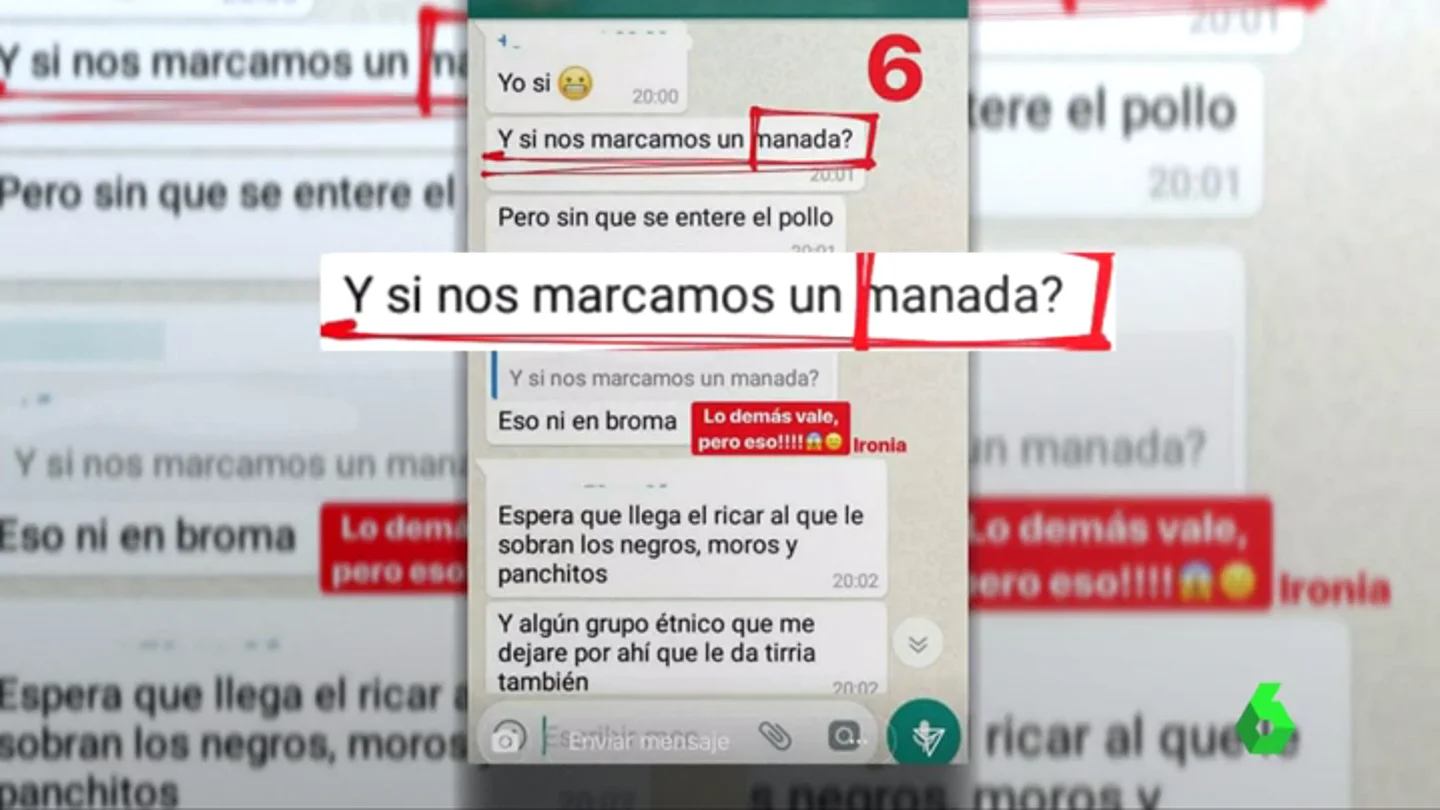 Una joven denuncia a un grupo de chicos por hablar en WhatsApp de "marcarse una manada" con ella Una joven denuncia a un grupo de chicos por hablar en WhatsApp de "marcarse una manada" con ella