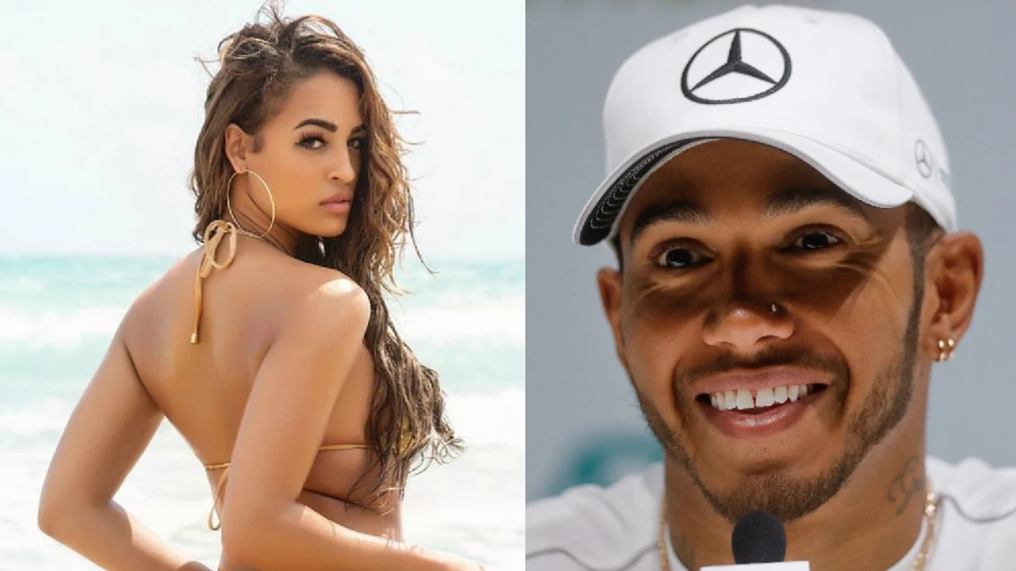 Verónica Valle y Lewis Hamilton Verónica Valle y Lewis Hamilton