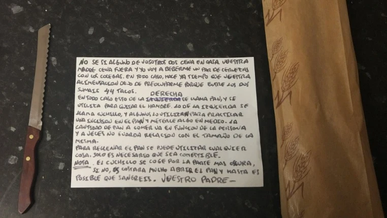La nota que dejó el padre a sus hijos La nota que dejó el padre a sus hijos
