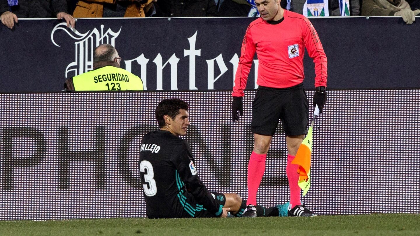 Vallejo, lesionado en el partido de Copa ante el Legan&eacute;s