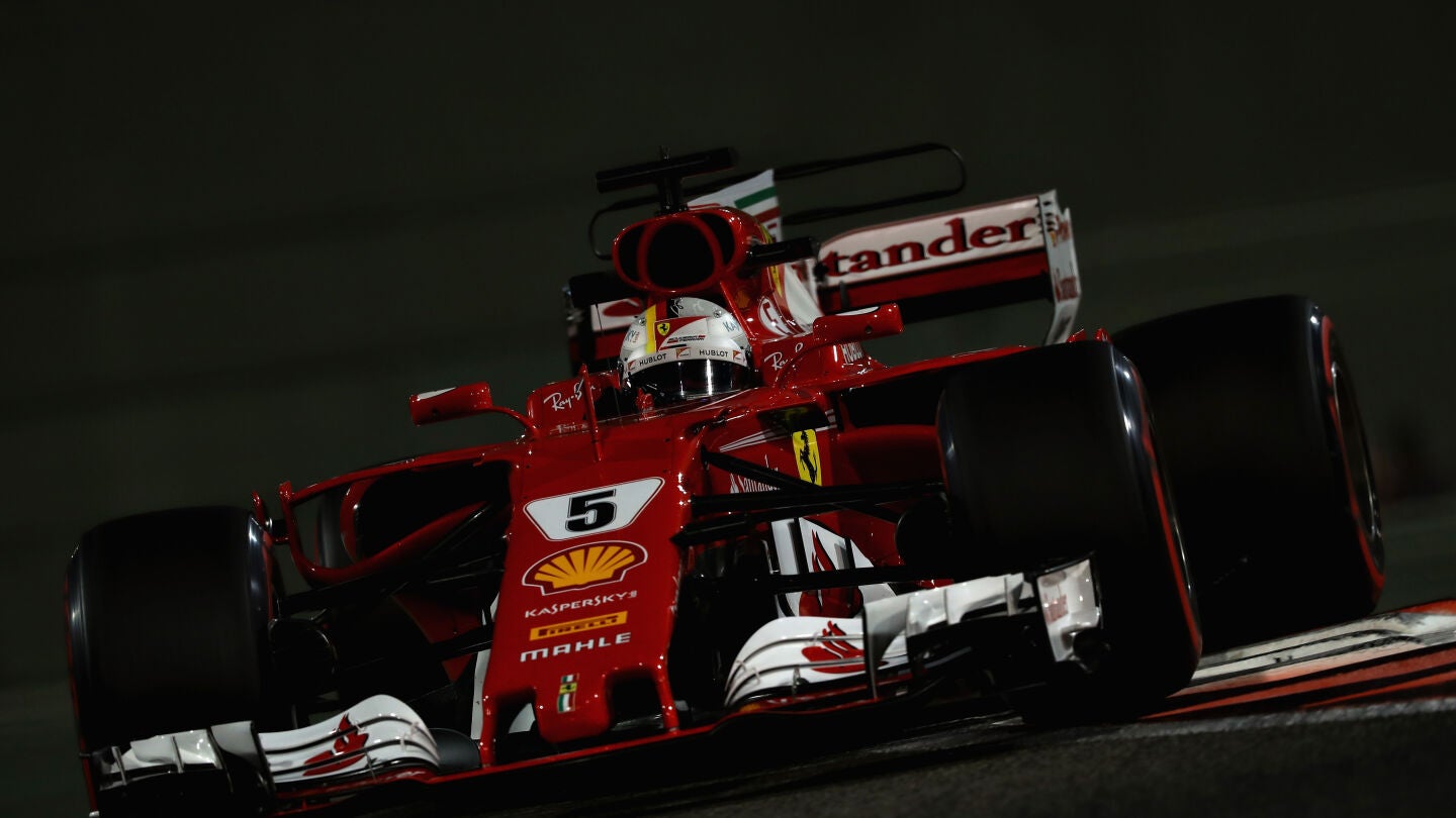 Sebastian Vettel, durante el GP de Abu Dabi de 2017