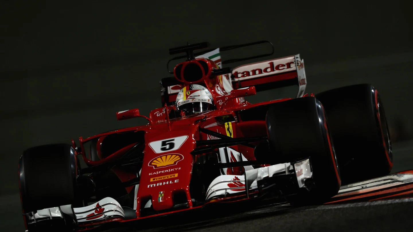 Sebastian Vettel, durante el GP de Abu Dabi de 2017 Sebastian Vettel, durante el GP de Abu Dabi de 2017
