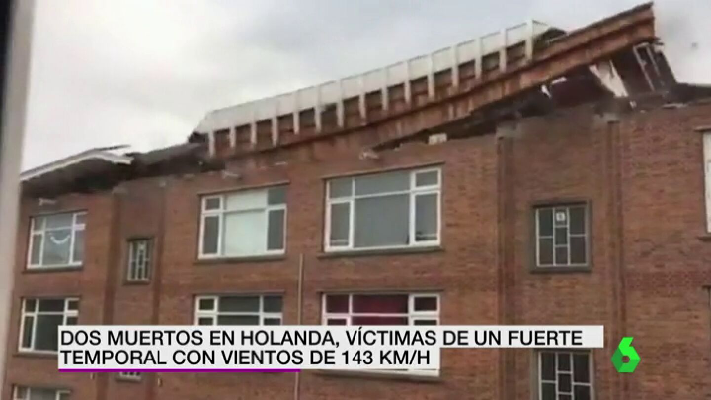 Dos muertos en Holanda, v&iacute;ctimas de un fuerte temporal con vientos de 143 kil&oacute;metros por hora