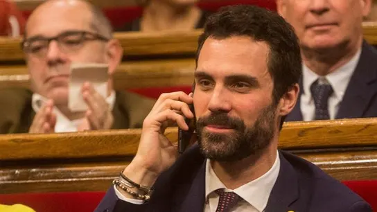 El nuevo presidente de la mesa del Parlament, Roger Torrent El nuevo presidente de la mesa del Parlament, Roger Torrent