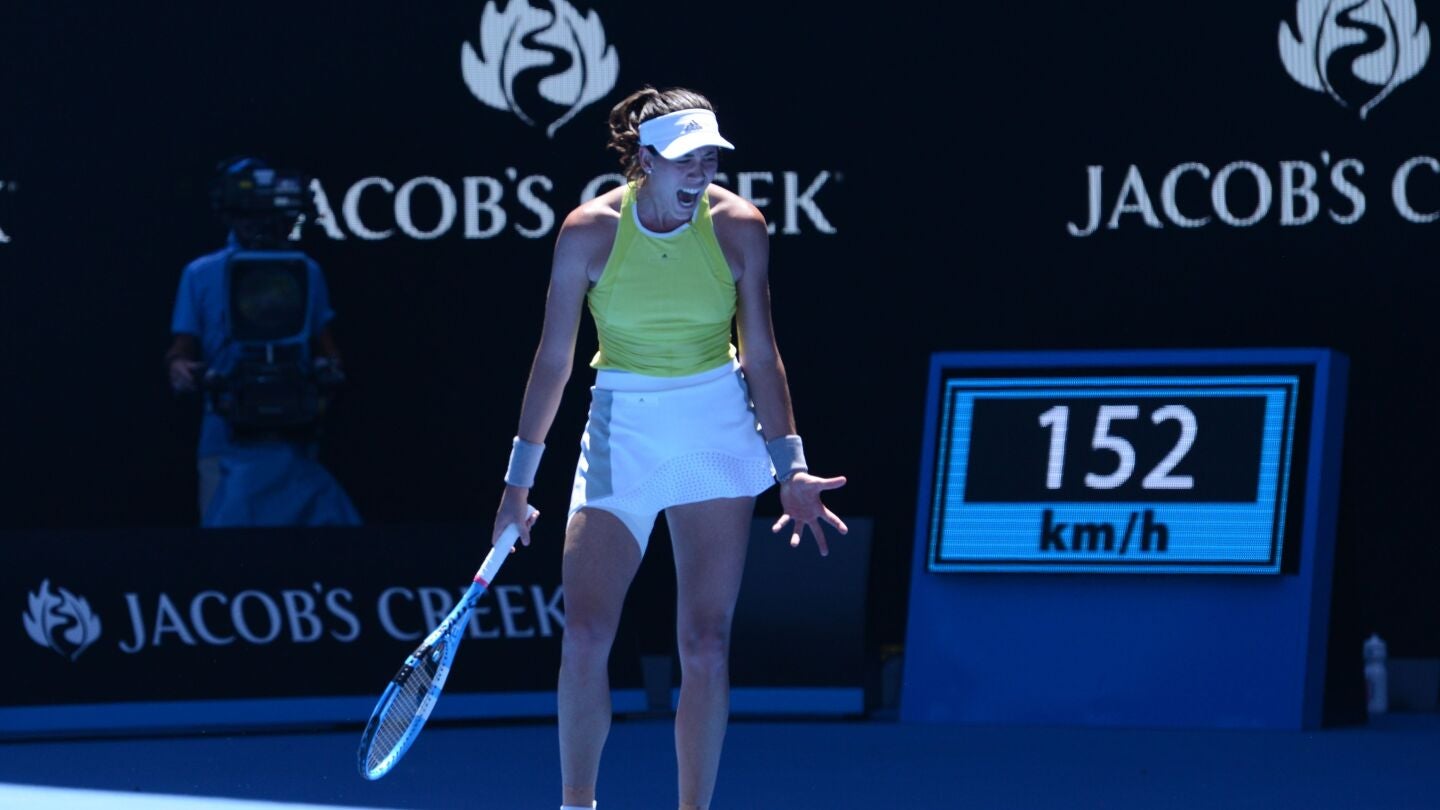 Muguruza se desespera tras un punto