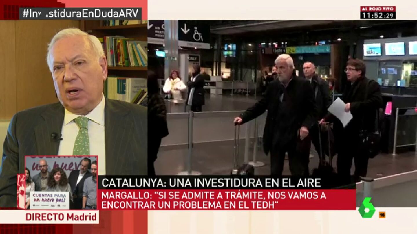 Margallo: "Un se&ntilde;or que ha dado un golpe de Estado y que va seguir por la misma l&iacute;nea no puede gobernar la Generalitat"