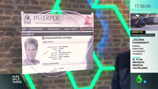 Mediría 1,75 metros, hablaría español y portugués, asesinó a las niñas de Alcàsser… la 'ficha roja' de máxima prioridad contra Antonio Anglés de la Interpol Mediría 1,75 metros, hablaría español y portugués, asesinó a las niñas de Alcàsser… la 'ficha roja' de máxima prioridad contra Antonio Anglés de la Interpol