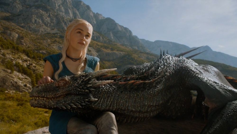 Daenerys Targaryen y sus dragones en &#39;Juego de Tronos&#39;