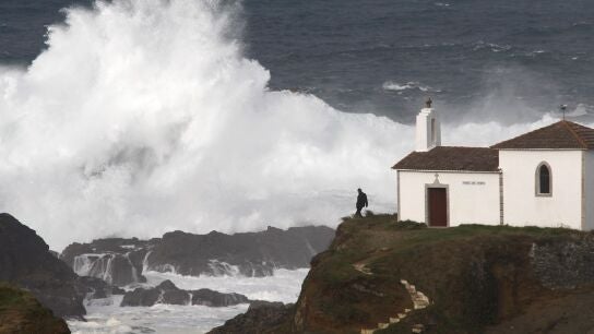 Imagen de archivo de un golpe de mar