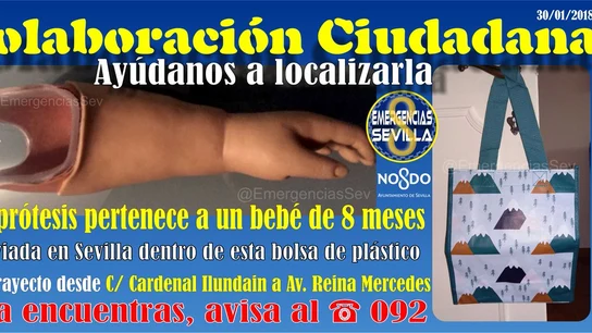 Prótesis extraviada en Sevilla Prótesis extraviada en Sevilla