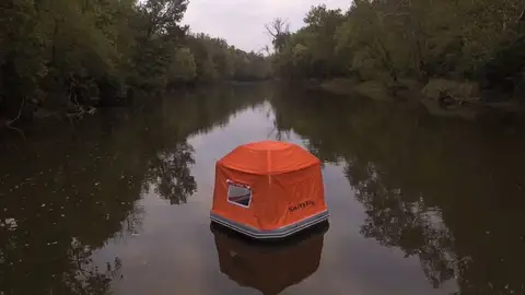 Shoal Tent Una tienda de campaña flotante, la reinvención del camping
