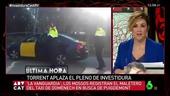Taxi de Xavier Domènech registrado por los Mossos d'Esquadra Taxi de Xavier Domènech registrado por los Mossos d'Esquadra