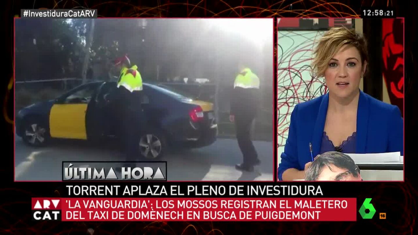 Taxi de Xavier Dom&egrave;nech registrado por los Mossos d'Esquadra