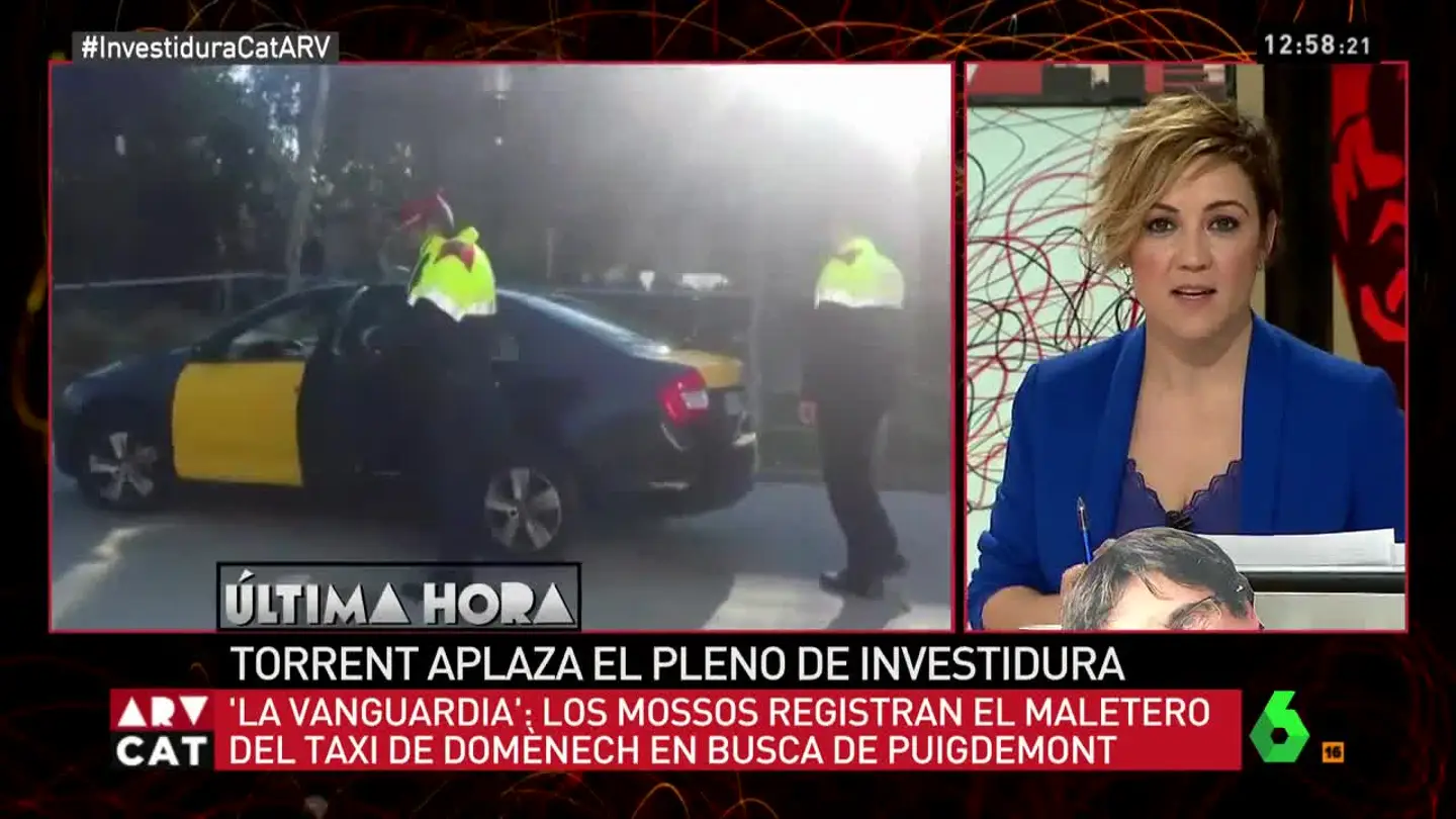 Taxi de Xavier Domènech registrado por los Mossos d'Esquadra Taxi de Xavier Domènech registrado por los Mossos d'Esquadra