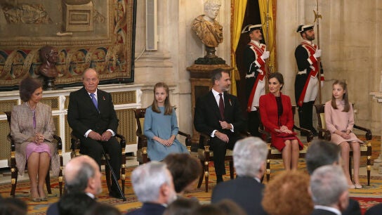 Los Reyes junto a la Princesa Leonor y la Infanta Sof&iacute;a