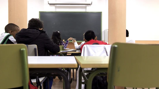 Vista de un aula de la ESO Vista de un aula de la ESO
