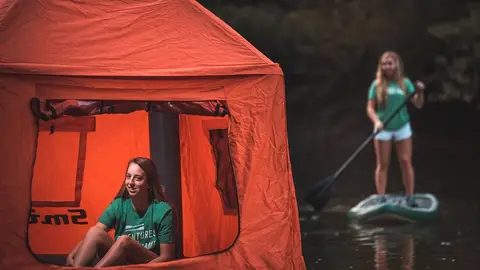 Shoal Tent Una tienda de campaña flotante, la reinvención del camping